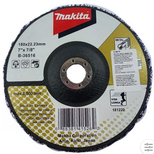 Disco De Limpeza 180Mm Long Life Makita - B-36516