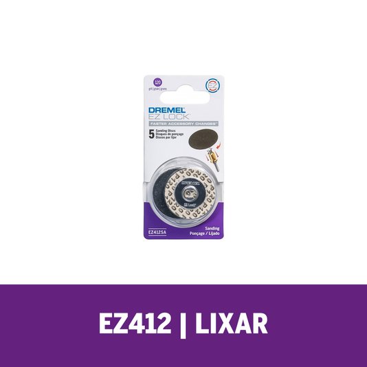 Disco Lixa Grão 120 Troca Rapida Ez412Sa 2615E412Ac - Dremel