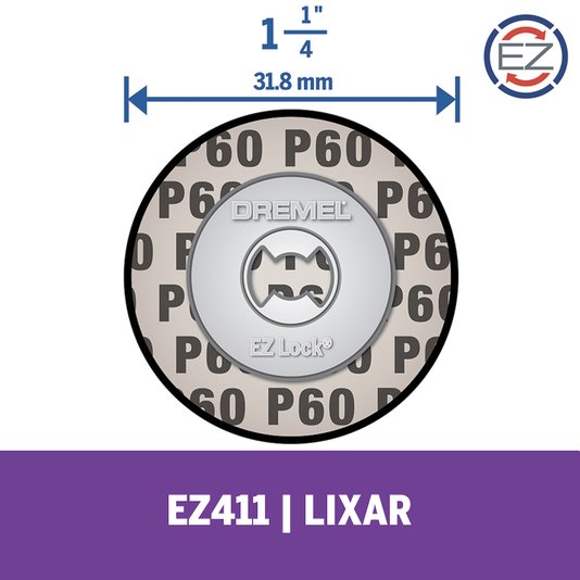 Disco De Lixa 31,8Mm Grão Grosso C/Troca Rápida Dremel - Ez411Sa - 2615E411Ad