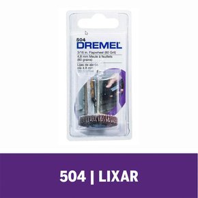 Disco De Lixa Lamelas Grão 80 4,8Mm 3/16" Dremel - 504 - 2615000504