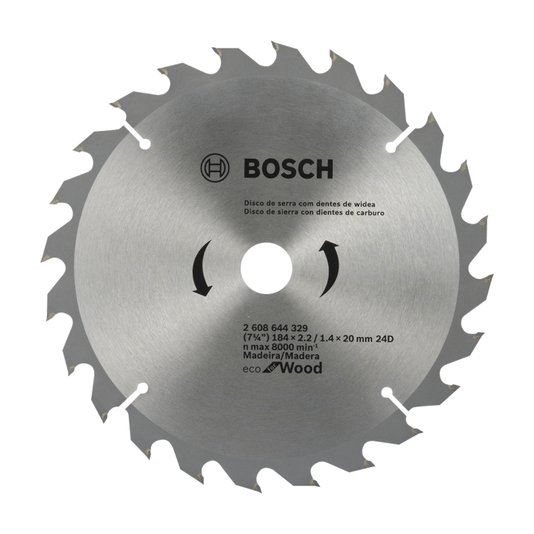 Disco De Serra Circular Eco D184X24T - 2608644329 - Bosch