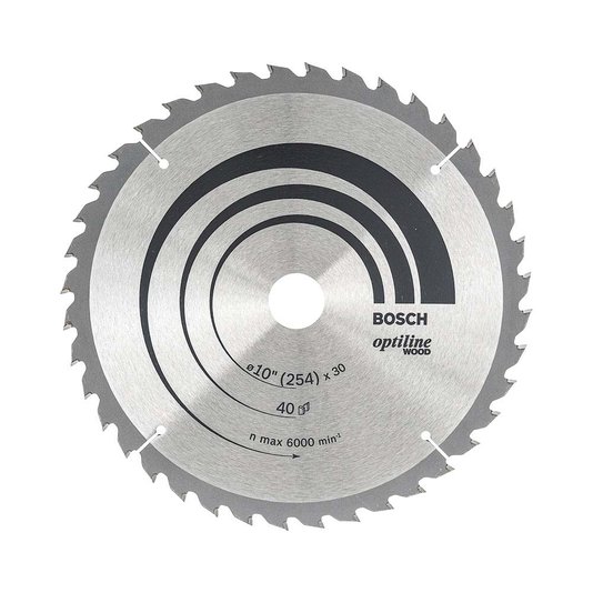 Disco De Serra Optilinewood 254X30Mm 40T  Bosch - 2608640907