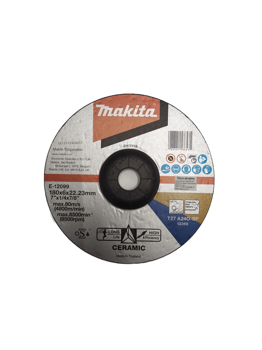 Disco De Desbaste 7"X1/4X7/8" P/Inox E Metal E-12099 - Makita