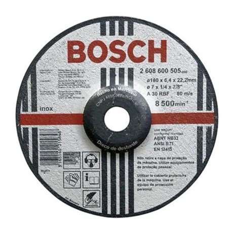 Disco Desbaste 7" P/ Inox Grão 30 - 2608600505 - Bosch