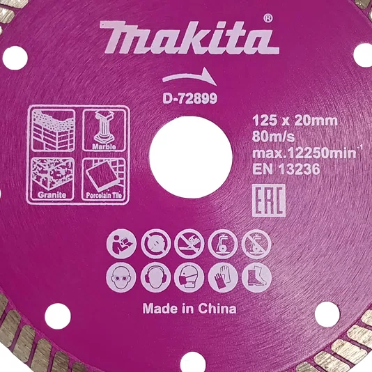 Disco Diamantado Multimateriais 125Mmx20Mm Makita - D-72899