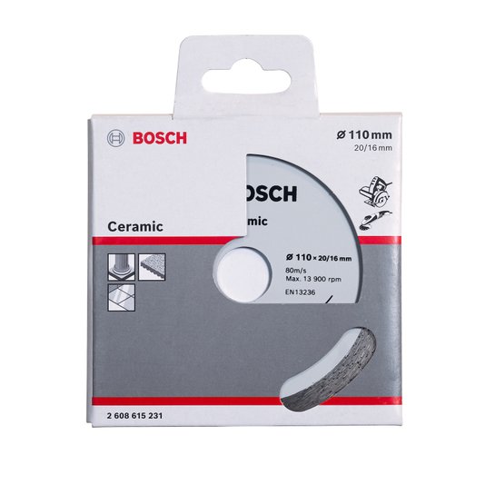 Disco Diamantado Ceramic Liso 110X2016Mm Bosch - 2608615231