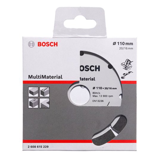 Disco Diamantado Multi Seg 110X2016Mm Bosch - 2608615229