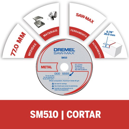 Disco De Corte Metal Saw-Max Dremel - Dsm510 - 2615S510Jb