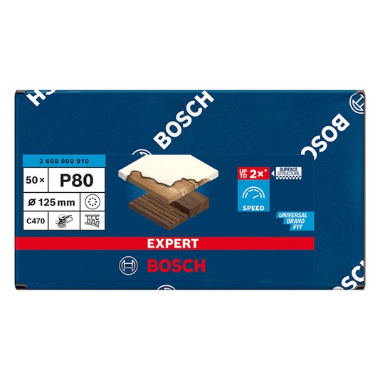Disco De Lixa Bosch Expert C470 125Mm  Bosch G80 2608900910