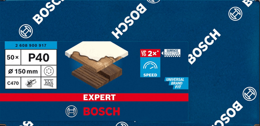 Disco Lixa Expert C470 150Mm G40 Bosch - 2608900917