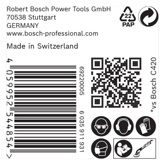 Disco Lixa Expert C470 225 Mm G60 25Un. Bosch - 2608901147