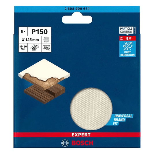 Disco Lixa Expert M480 Bosch 125Mm G150 5 Un. Bosch - 2608900674