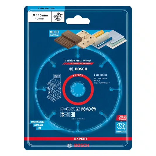 Bosch Disco De Corte De Carbide 110X20Mm Expert Multi Material - 2608901200