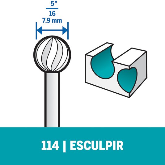 Escareador Fresa De Alta Velocidade 7,9Mm Dremel - 114 - 2615000114