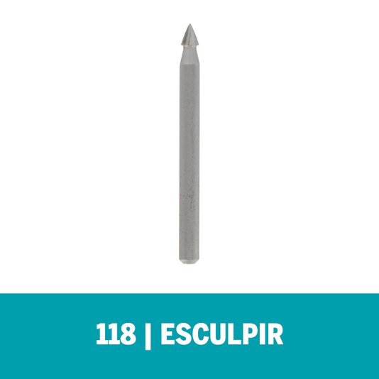 Escareador Para Esculpir Ponta Cone 3,2Mm Dremel - 118 - 2615000118