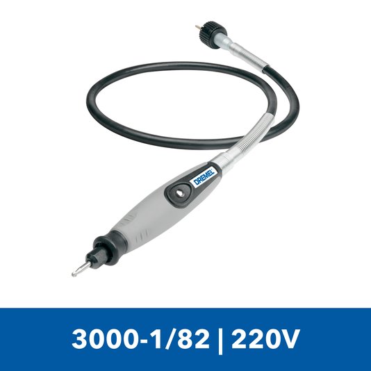 Dremel 3000 Micro Retífica C/ Eixo Flexível 82 Acessórios 220V - F0133000Gb