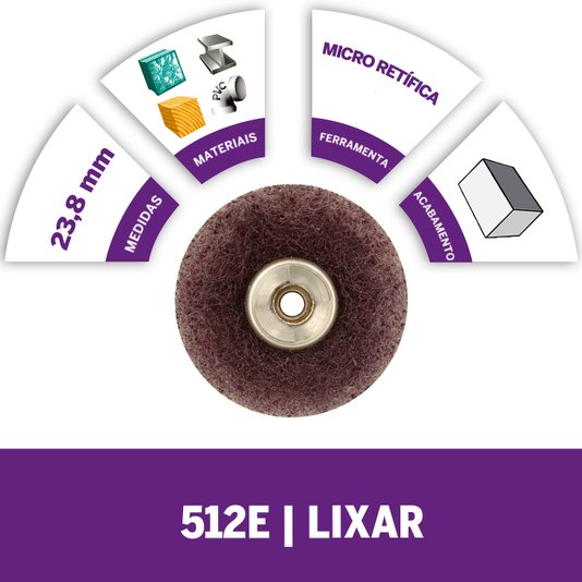 Disco De Lixa Ez-Lock P/ Acabamento Grão 320 Dremel - Ez512 - 2615E512Ac