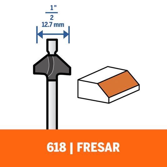 Fresa Chanfrar A 45 1/2" Dremel - 618 - 2615000618