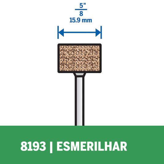 Pedra Montada Para Esmerilhar 15,9Mm 5/8" Dremel - 8193 - 2615008193