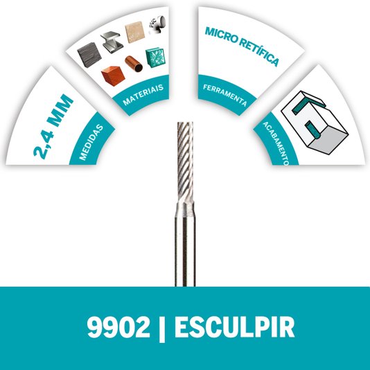 Escareador De Tungstênio 2,4Mm Dremel - 9902 - 2615009902