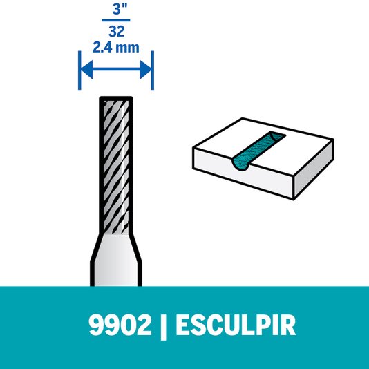Escareador De Tungstênio 2,4Mm Dremel - 9902 - 2615009902