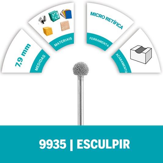 Escareador Ponta Montada Tungstênio 5/16" Dremel - 9935 - 2615009935