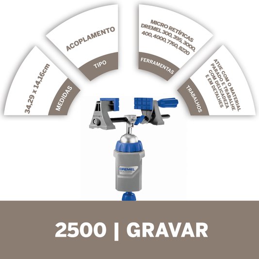  Morsa Multidirecional Multi-Vise Dremel - 2500 - 26152500Jb