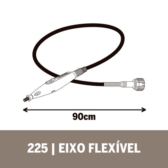 Eixo Flexível 225 Dremel - 26150225Aj