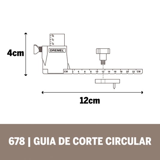 Dremel Guia De Corte Circular E Paralelo 26150678Af000