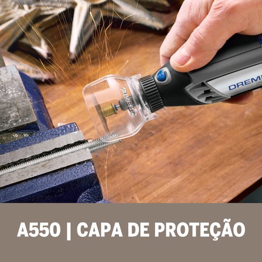 Capa Proteção + 4 Acessórios Dremel A550 - 2615A550Ab