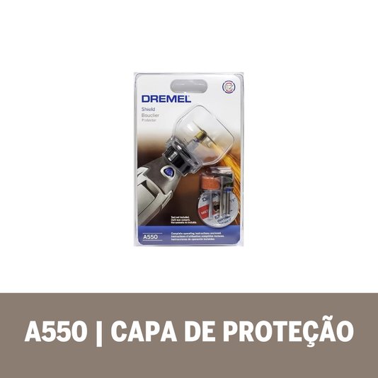 Capa Proteção + 4 Acessórios Dremel A550 - 2615A550Ab