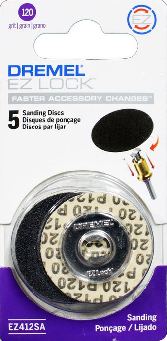 Disco Lixa Grão 120 Troca Rapida Ez412Sa 2615E412Ac - Dremel