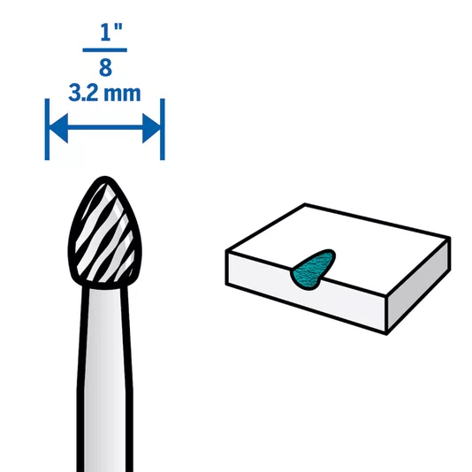 Escareador 3,2Mm Tungstênio Dremel - 9911 - 2615009911