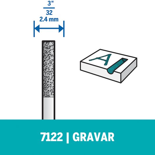 Ponta Montada Diamantada 3/32" 2,4Mm Dremel - 7122 - 26157122Ac