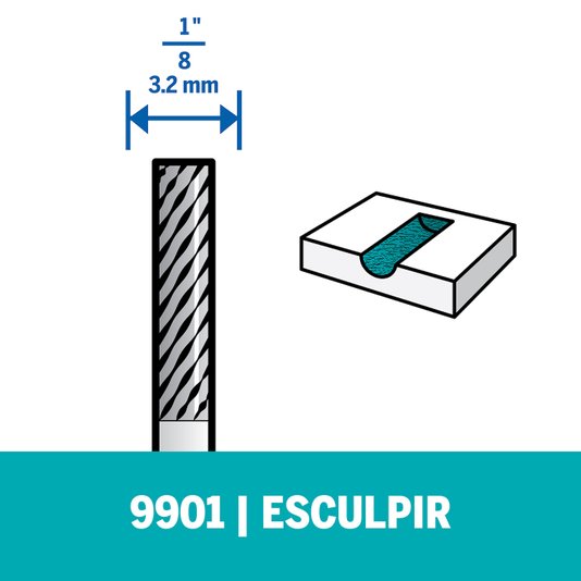 Escareador Carboneto De Tungstênio 3,2Mm Dremel - 9901 - 2615009901