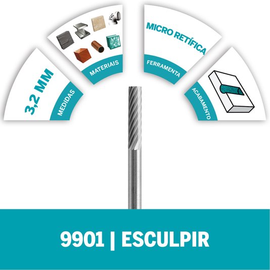 Escareador Carboneto De Tungstênio 3,2Mm Dremel - 9901 - 2615009901