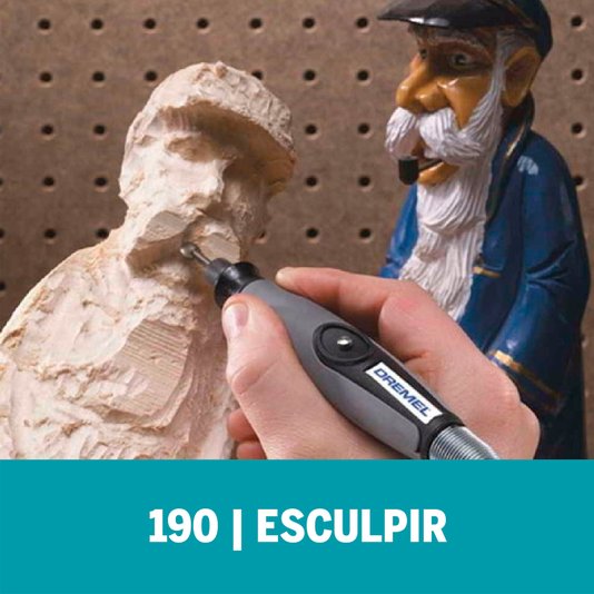 Escareador P/ Esculpir Ponta Redonda 2,4Mm Dremel 190 - 2615000190