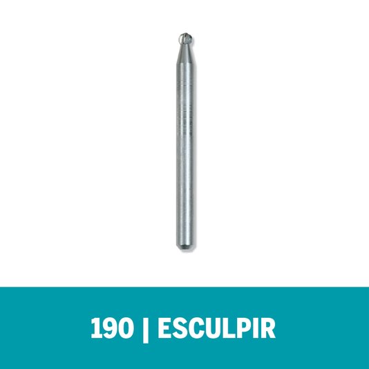 Escareador P/ Esculpir Ponta Redonda 2,4Mm Dremel 190 - 2615000190