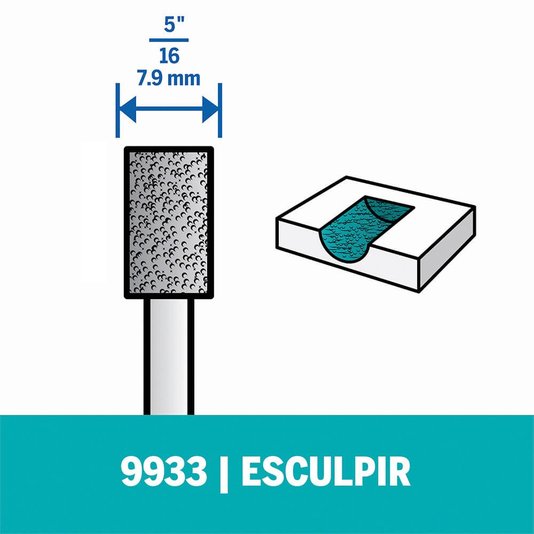 Escareador Ponta Montada Tungstênio 5/16" Dremel - 9933 - 2615009933
