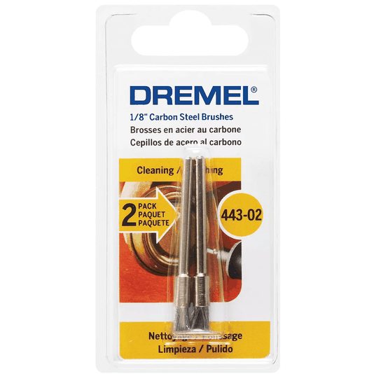 Escova Aço Carbono Pincel 1/8" 2 Unidades Dremel - 443 - 2615000443