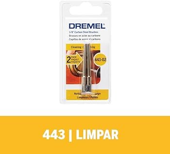 Escova Aço Carbono Pincel 1/8" 2 Unidades Dremel - 443 - 2615000443