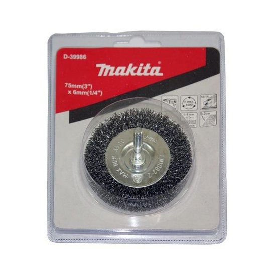 Escova De Aco Roda 75X6Mm P/ Furad - D-39986 - Makita