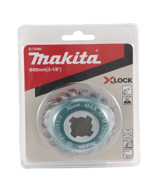 Escova De Aco Copo Fio Trancado 80Mm - D-73380 - Makita