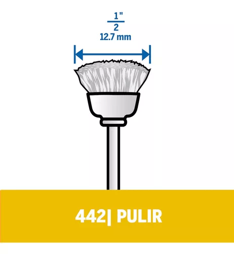 Escova De Aço De Carbono Copo 12,7Mm 1/2" Dremel - 442 - 26150442Ac