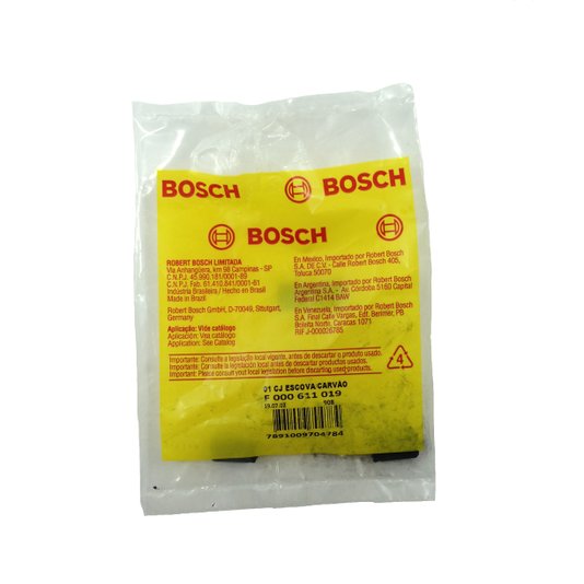 Escova De Carvão P/ Esmer.1800 / 1801 - F000611019 - Bosch