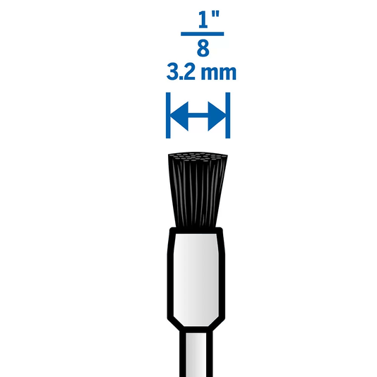 Escova De Cerdas 1/8" 2 Unidades Dremel - 405 - 26150405Aa
