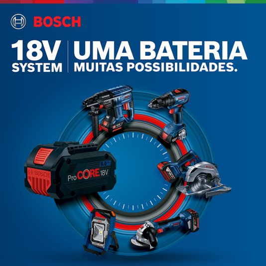 Esmerilhadeira À Bateria Bosch Gws 180-Li Brushless 18V 2 Baterias