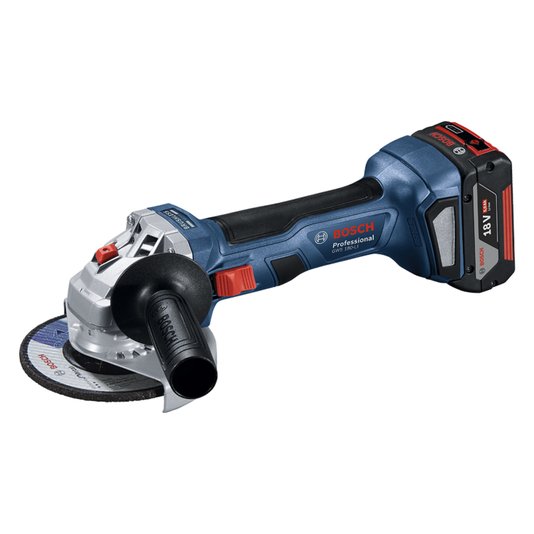 Esmerilhadeira À Bateria Bosch Gws 180-Li Brushless 18V 2 Baterias