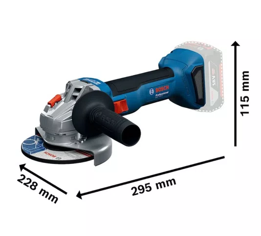 Esmerilhadeira A Bateria Bosch Gws 18V-8 11000Rpm 115/125Mm - 06019N90E0