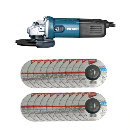 Esmerilhadeira Angular 115mm(4.1/2")  220V Ws4740 + 20 Discos de Desbaste 115mm Grão A36N